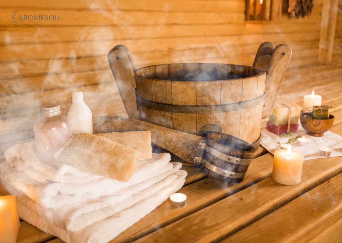 how to use essential oils in a sauna